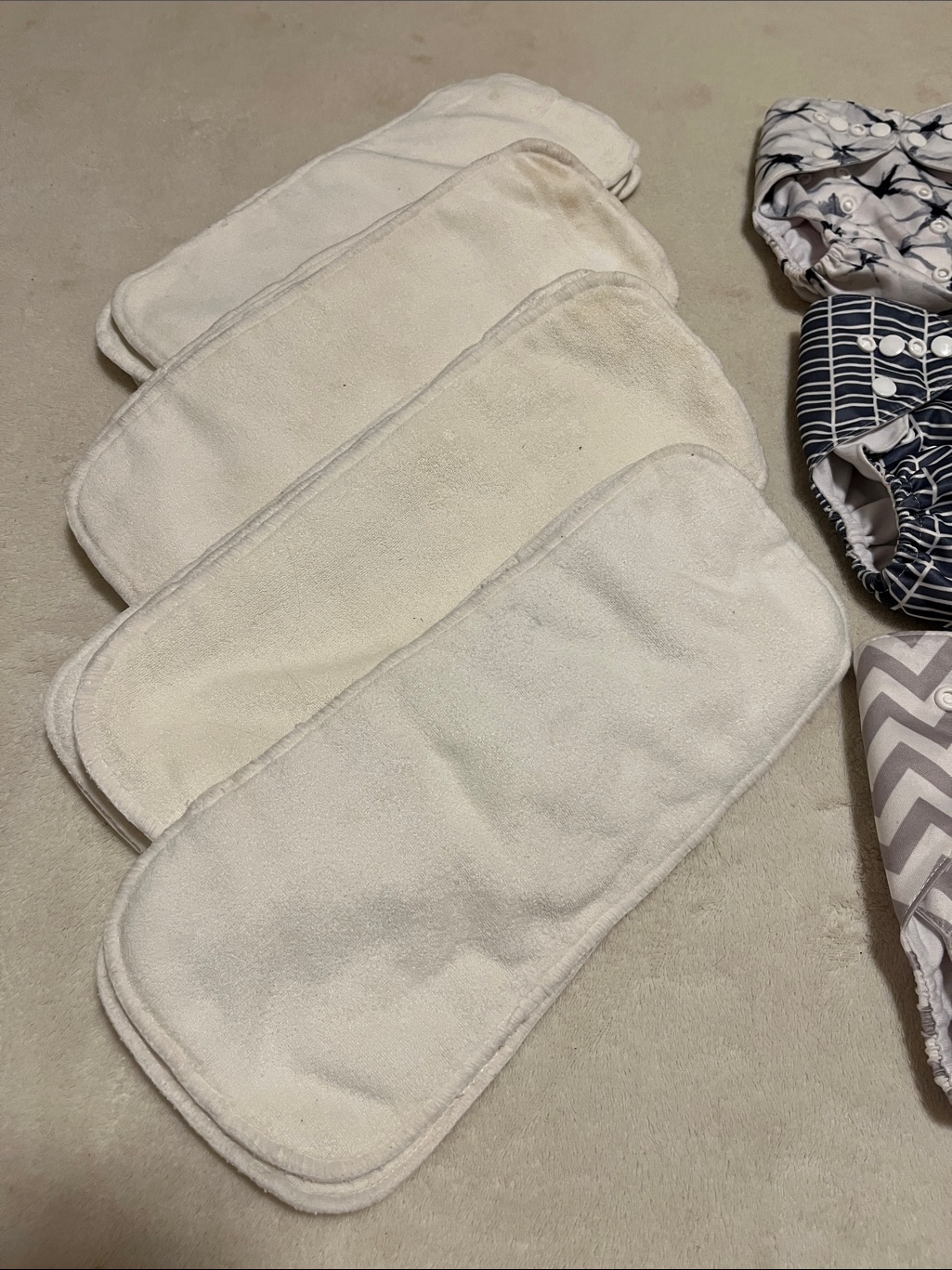 Nora’s Nursery | Adjustable Black & White Patterned Cloth Diaper Lot — image 2 of 8